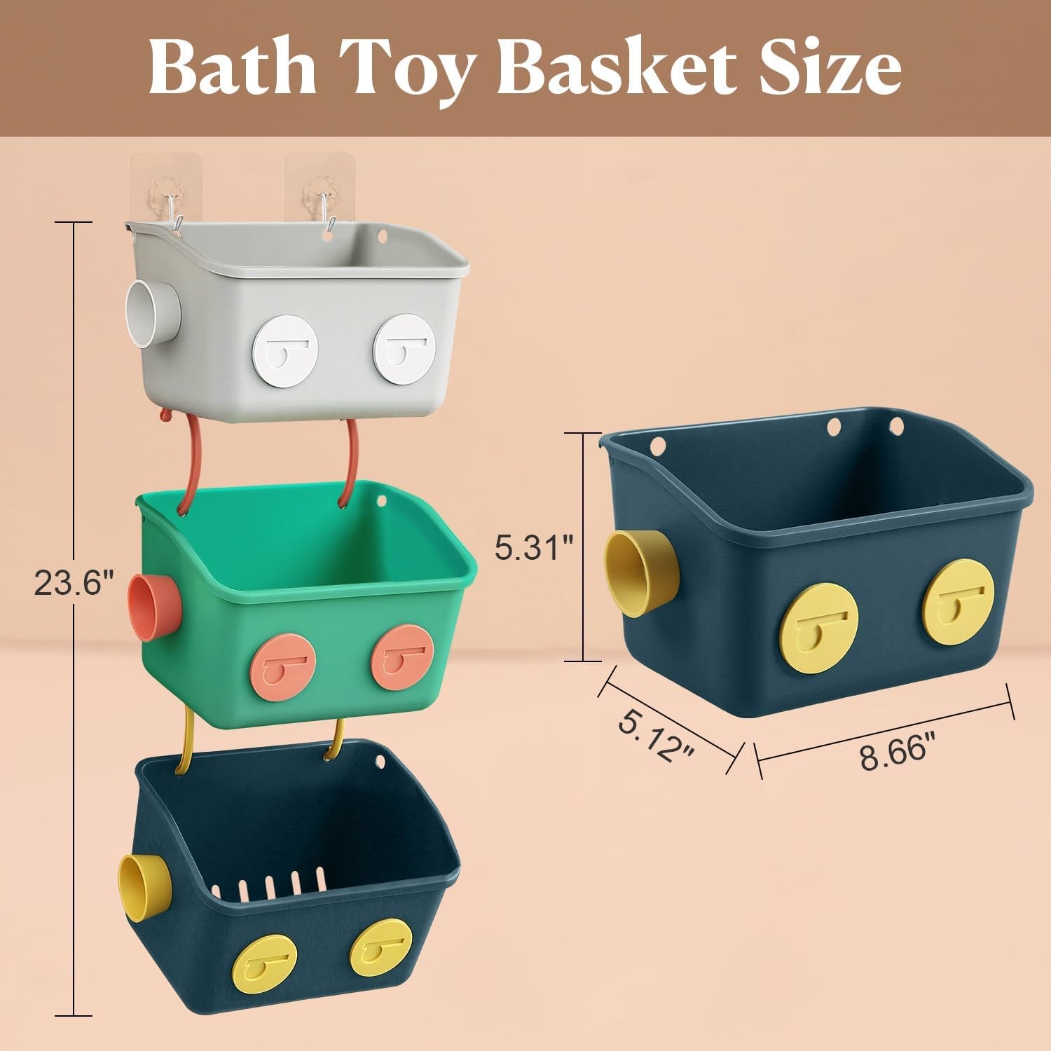 bath-toy-storage-organizer-basket-3-pack-cute-robot-bathtub-shower-toy-organizer-wall-mounted-hanging-bath-toy-holder-with-hooks-for-tub-laundry