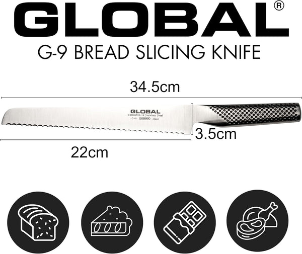G-9-8-3/4 Inch, 22Cm Bread Knife, 8.75", Stainless Steel3