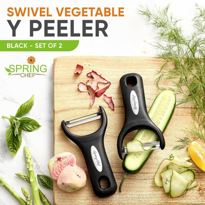 Set of 2 Stainless Steel Y Shaped Vegetable Peeler for Kitchen2