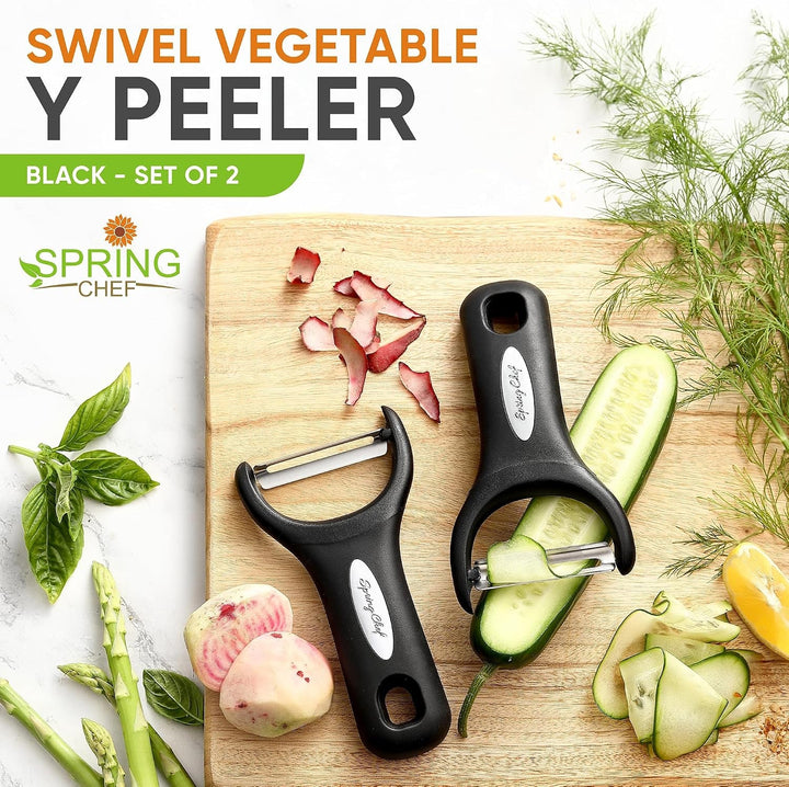 Set of 2 Stainless Steel Y Shaped Vegetable Peeler for Kitchen+2
