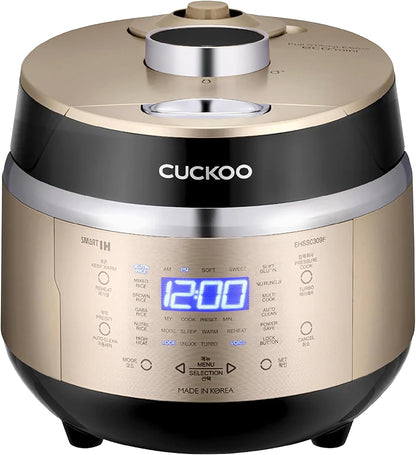 CUCKOO High Pressure Induction Rice Cooker, 6-Cup Cooked, CRP-EHSS0309FG | Small 3-Cup Uncooked Capacity, Nonstick Inner Pot, 17 Cooking Modes, 17-22 Minute Turbo White Rice, Auto Clean, Made in Korea1
