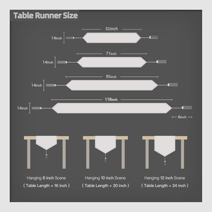 Faux Linen Brown Fall Table Runner with Tassels 14X95 Inch Dresser Scarf Rustic Indoor Outdoor Graduation Farmhouse Table Runners for Dining Table Banquet Party Home Bedroom Decoration7