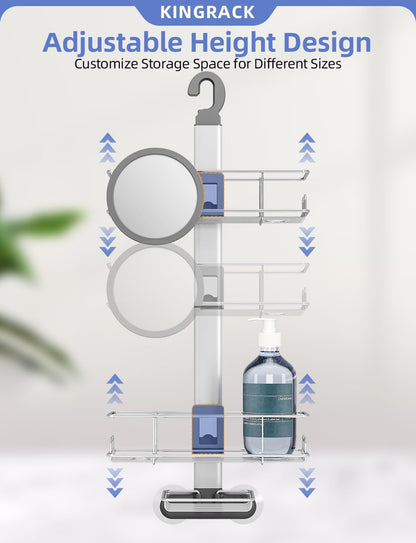 Shower Caddy Hanging,Aluminum Shower Racks for inside Shower6