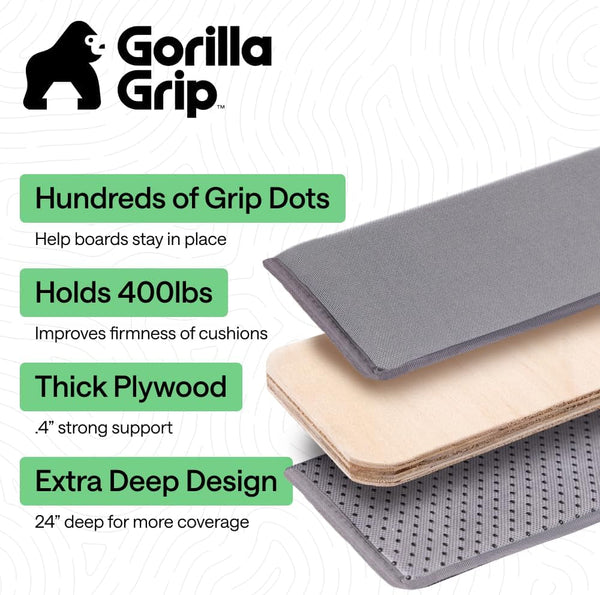 Couch Cushion Support Board for Sagging Sofas, 24X70 Gray2