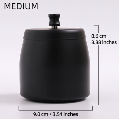 Ashtray with Lid for Cigarette, Stainless Steel Smokeless Odorless Windproof Ashtrays for Home Office Tabletop outside Patio Outdoor Balcony(3.54"X3.0"X3.38")2