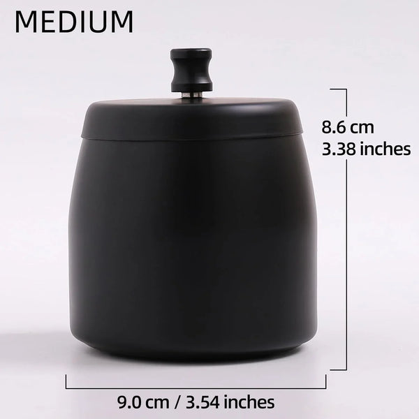 Ashtray with Lid for Cigarette, Stainless Steel Smokeless Odorless Windproof Ashtrays for Home Office Tabletop outside Patio Outdoor Balcony(3.54"X3.0"X3.38")2