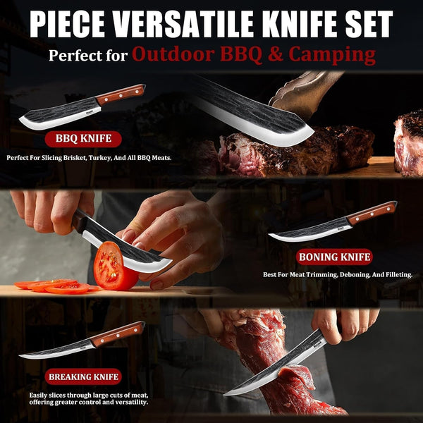 3PCS Butcher Knife Set for Meat Cutting, Gifts for Men Women6