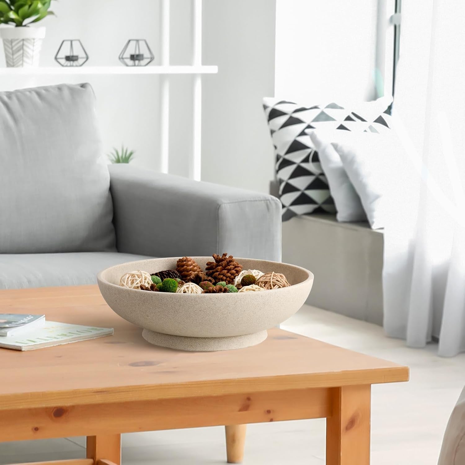 large-decorative-bowl-modern-fruit-bowl-for-kitchen-counter-handicraft-decorative-bowls-for-home-decor-stylish-key-bowl-for-entry-table-artificial-stone-beige