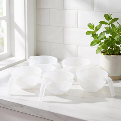 5 Sets Plastic Mixing Bowls with Lids and Handles Multi Purpose Stackable Stirring Bowls for Home Restaurant Bakery Use3