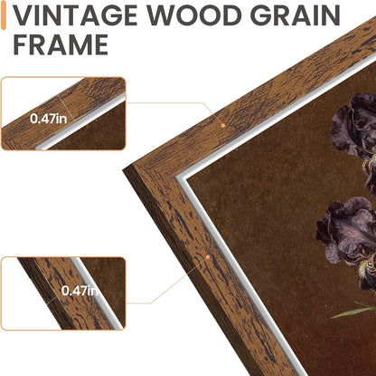 11X17 Picture Frame, Wood Poster Frames, Rustic Brown 1 Pack5