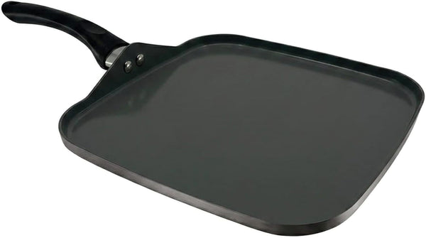20-Piece Ceramic Metallic Cookware Set, Nonstick - Platinum | 20-Piece Cookware Set with Ceramic Nonstick Interiors, Glass Lids, Utensils, Strainer, Pads, and Griddle Pan.8