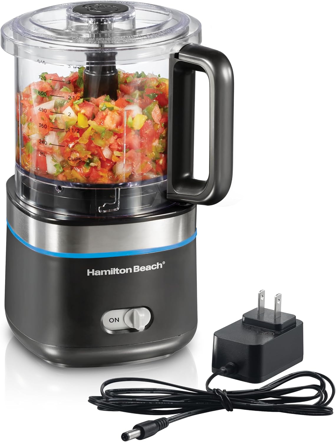 powerful-cordless-mini-food-processor-vegetable-chopper-4-cup-capacity-fast-recharging-includes-power-adapter-chop-puree-emulsify-grind-anywhere-dishwasher-safe-black
