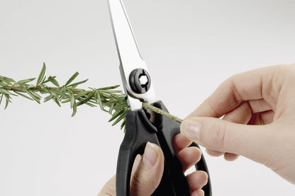 OXO Good Grips Multi-Purpose Kitchen Shears and Herb Scissors | Soft Grip Handles, Stainless Steel Serrated Blades, Cuts Herbs, Poultry, Carboard & Meat, Easy to Clean2