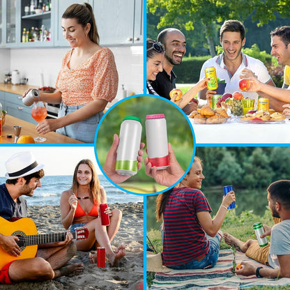 6 Pack Silicone Soda Can Cover Lids, Reusable Soda Can Lids Beer Can Covers Pop Can Covers, BPA Free Silicone Can Cover, Stopper and Protector for Soda, Beer, Beverage, Juice, Coke, Fits Standard Cans6