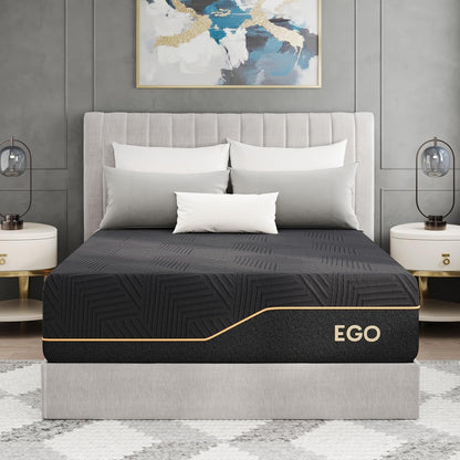 EGOHOME 14 Inch Queen Size Memory Foam Hybrid Mattress1