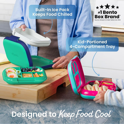 Bentgo Chill Kids 4-Compartment Bento Box Leakproof Lunch Box2