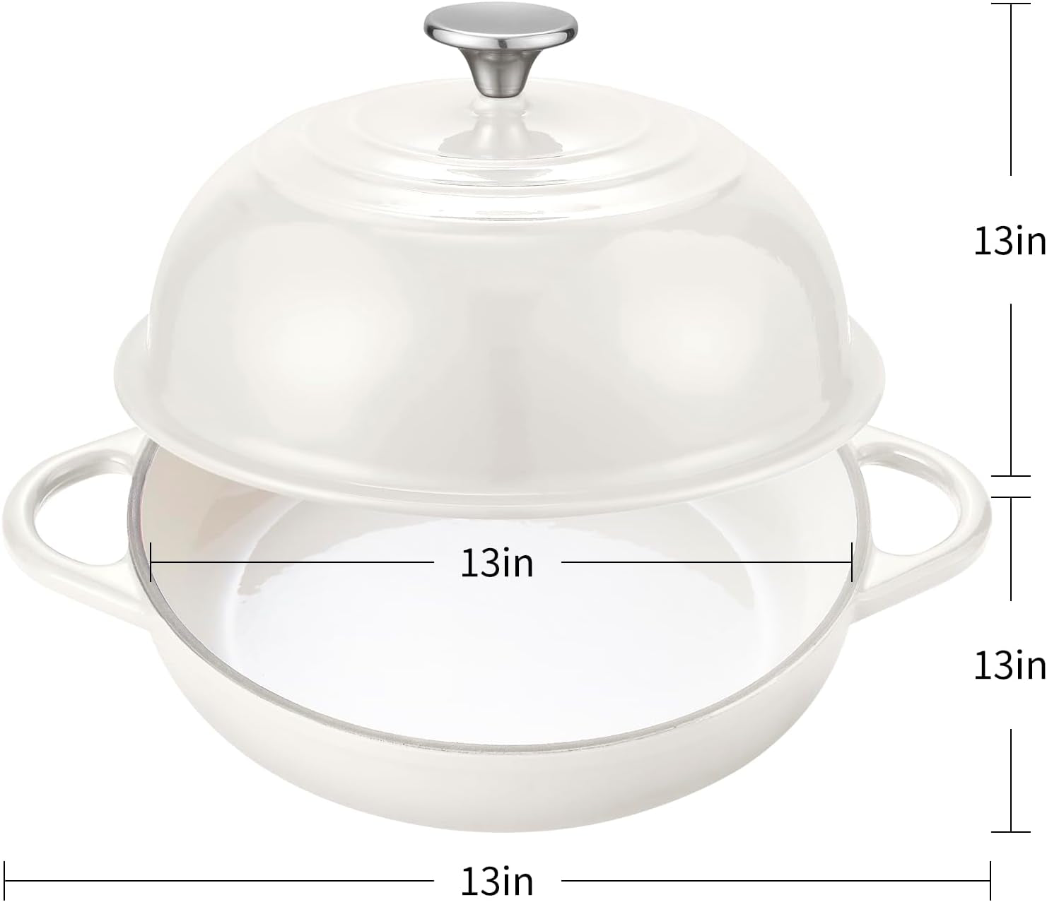 dutch-oven-cast-iron-bread-oven-with-cloche-dome-lid-for-baking-sourdough-artisan-bread-pizza-enameled-cast-iron-combo-cooker-for-baking-braising-roasting-magenta-enameled-finish
