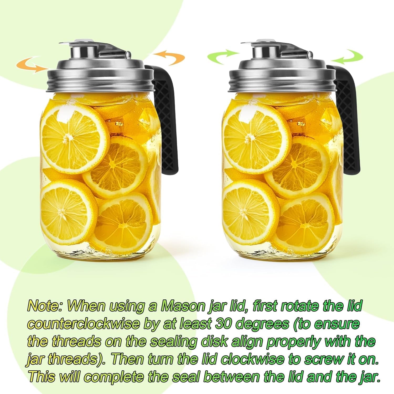 mason-jar-pour-spout-lid-stainless-steel-with-handle-wide-mouth-pour-spout-flip-cap-lids-for-mason-jars-anticracking-leak-proof-seal-cover-airtight-for-drinking-salad-dressing-food-storing2pcs