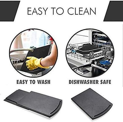 Handy Sliding Tray Sliding Tray Mat for Coffee Maker,Kitchen Appliance Moving Caddy,Countertop Stoage for Air Fryer, Blender, Stand Mixer,Food Processors,2 Sets6