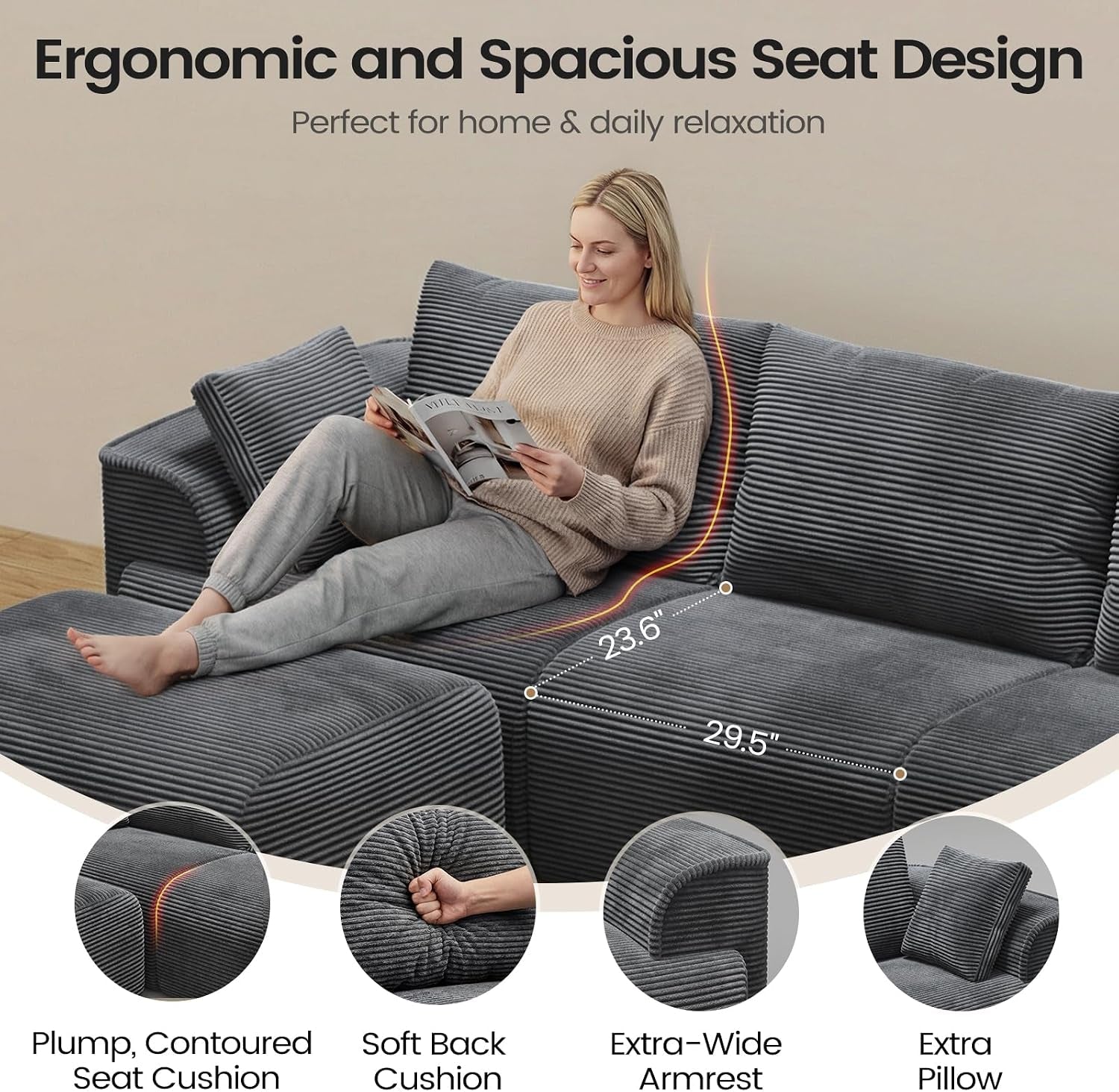 108-cloud-couch-sectional-for-living-room-l-shaped-convertible-sofa-set-with-2-pillows-and-3-cushions-back-corduroy-modular-boneless-couch-with-ottoman-dark-grey