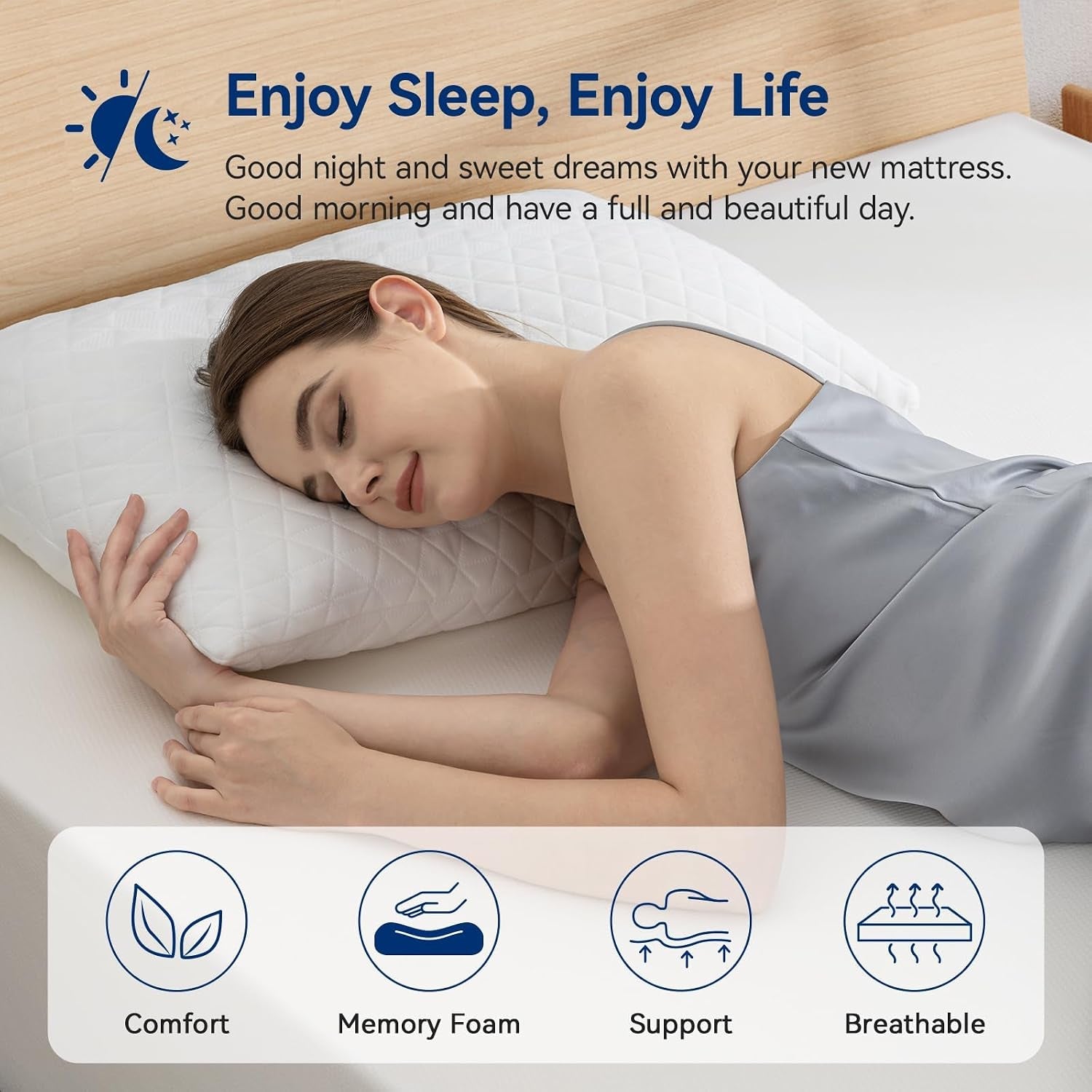 breathable-memory-foam-plush-mattress-queen-white-grey-80-x-60-x-8-inches