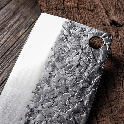 Meat Cleaver, 7 Inch Meat Cleaver Kitchen Knife Forged Stainless Steel Butcher Knife Wooden Handle Fish Cutter Cooking Knife Kitchen Tools5