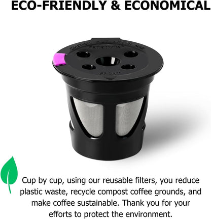 Reusable K Cups for Keurig with 5 Holes, Multistream Technology, 2 Pack | Fits K-Supreme, K-Slim, K-Duo Gen2, K-Brew Chill, 5-Hole Multistream Technology, Bpa-Free, Brew Your Favorite Ground Coffee7