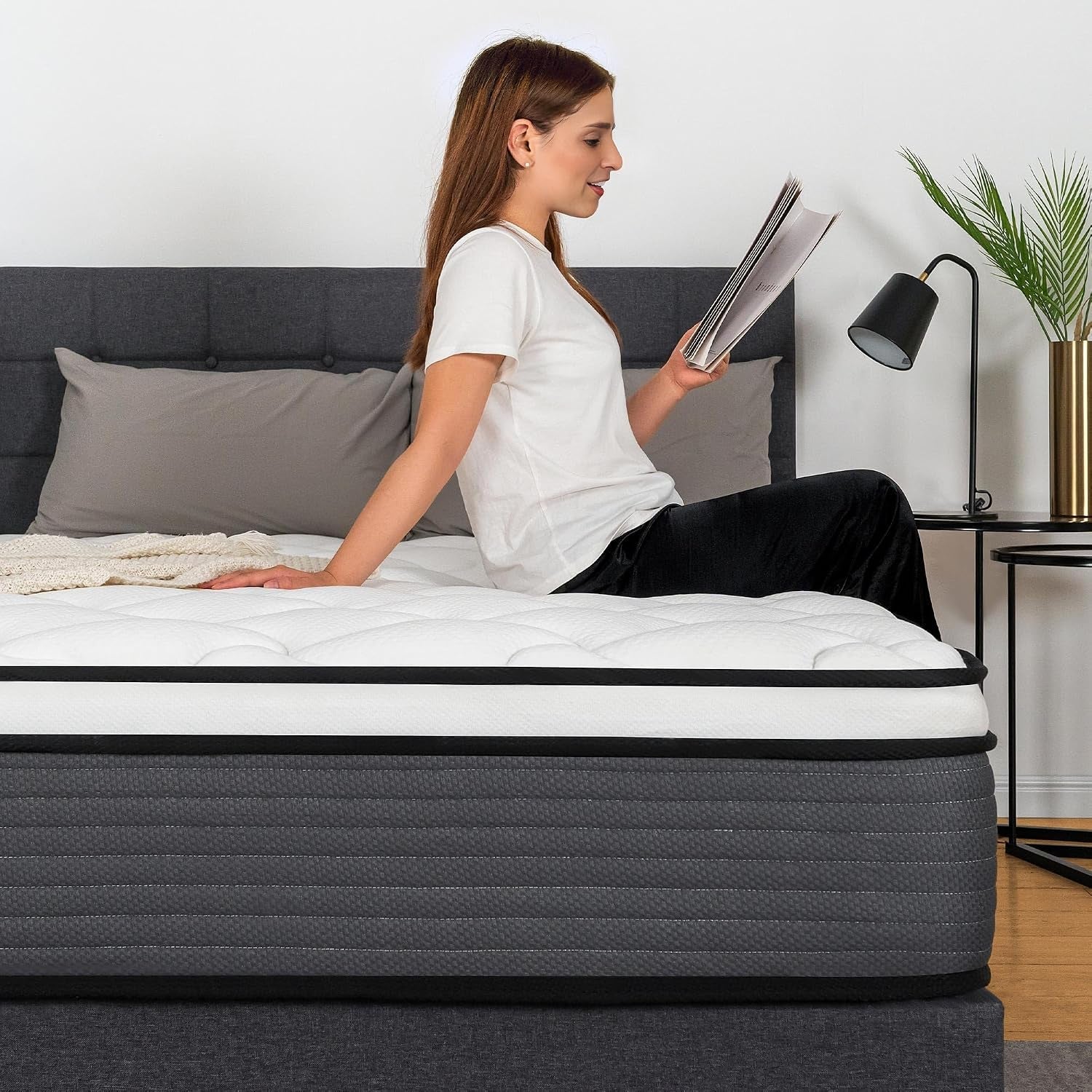 queen-mattress-12-inch-pillow-top-hybrid-mattress-in-a-box-medium-firm-fiberglass-free-soft-breathable-pressure-relief-memory-foam-pocket-innerspring-bed-certipur-us-certified