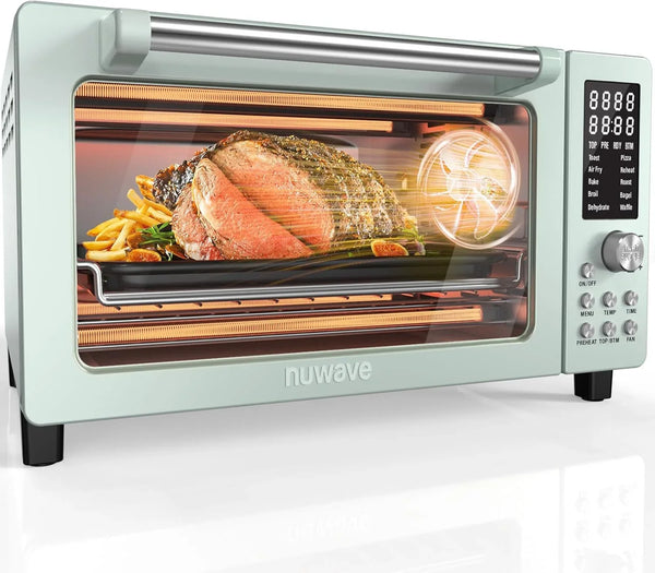 Bravo Pro Smart Air Fryer Toaster Oven Countertop Combo | 10-In-1 Cooking Functions, 1800W, 50-450°F, 21-Qt, Pfas-Free, Upgraded Super Convection, Mint1