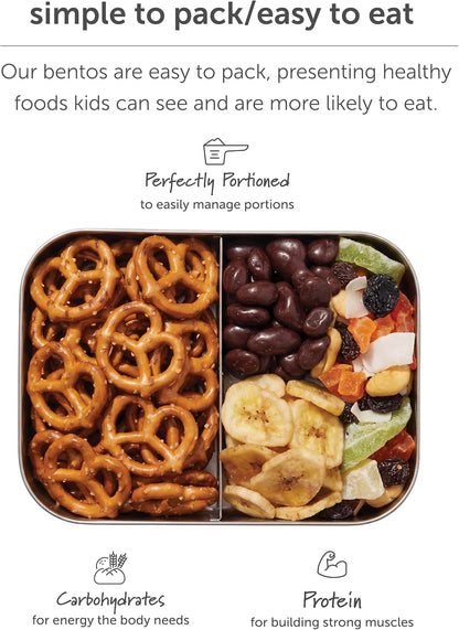 Small Stainless Steel Kids Bento Box 2-Section 16Oz5