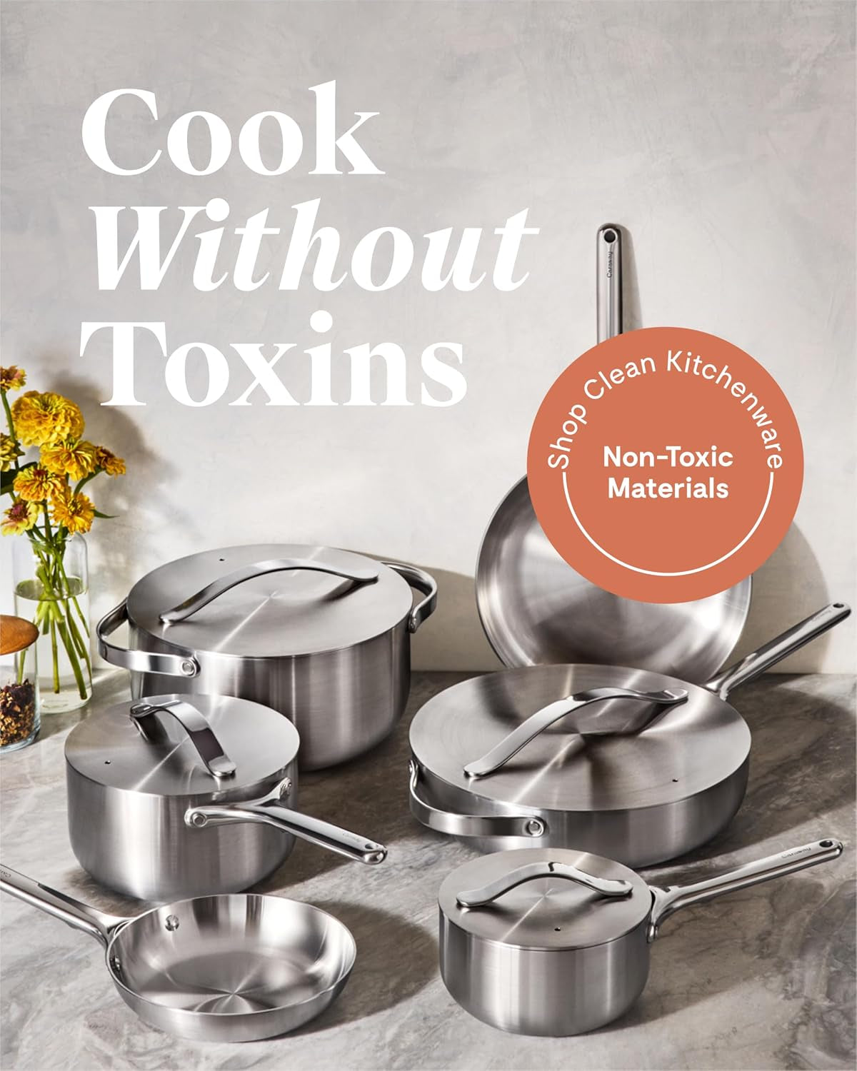 caraway-16-piece-stainless-steel-deluxe-cookware-set-5-ply-stainless-steel-pots-frying-pans-lids-and-kitchen-storage-non-toxic-ptfe-and-pfoa-free