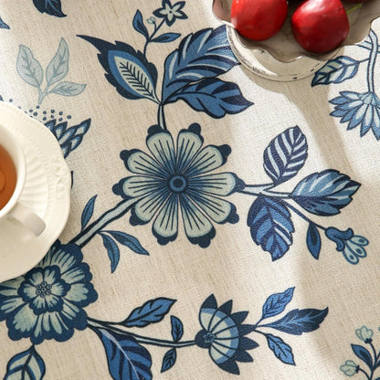 Designer Linen Square Tablecloth,67"X67"-Suqing A5