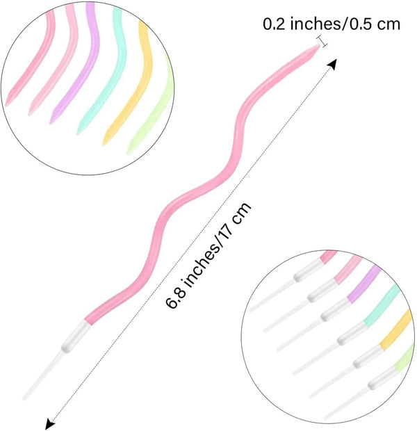 24 Count Twisty Birthday Candles Spiral Cake Candles with Holders Macaron Colors Long Twisty Cake Candles for Birthday, Party and Cake Decoration (Rainbow Mutlicolor)4