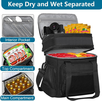 Tactical Lunch Box Men Expandable Insulated Leakproof Cooler Bag5