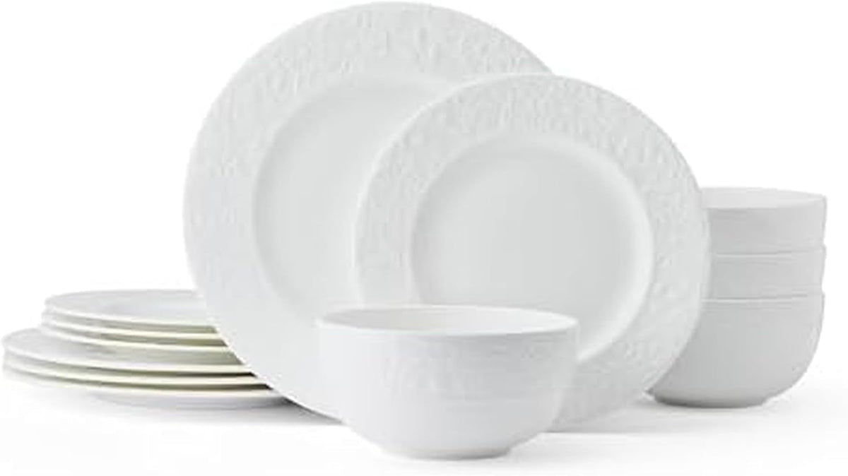 claire-floral-bone-china-lightweight-chip-resistant-12-piece-dinnerware-set-service-for-4-white