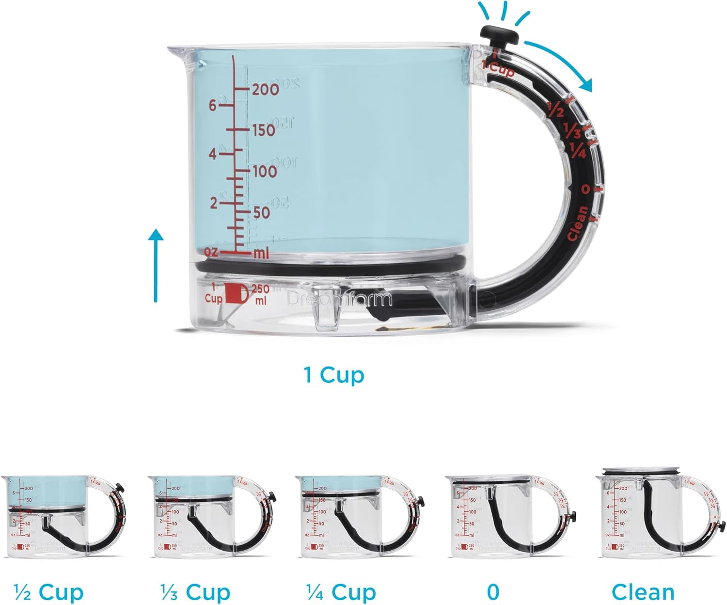 upcup-all-in-1-adjustable-measuring-cup-metric-imperial-measurements-up-to-1-cup-black-clear