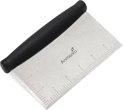 Stainless Steel Metal Griddle Scraper Chopper - Great as Dough Cutter for Bread and Pizza Dough - Multipurpose Kitchen Utensil for Flat Top Griddle - Commercial Quality1
