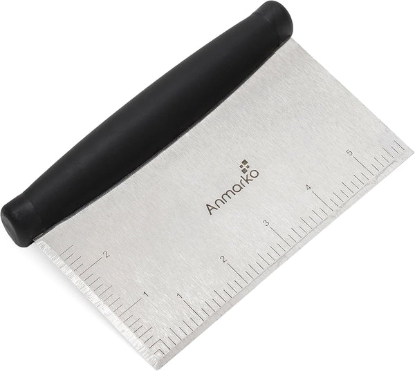 Stainless Steel Metal Griddle Scraper Chopper - Great as Dough Cutter for Bread and Pizza Dough - Multipurpose Kitchen Utensil for Flat Top Griddle - Commercial Quality1