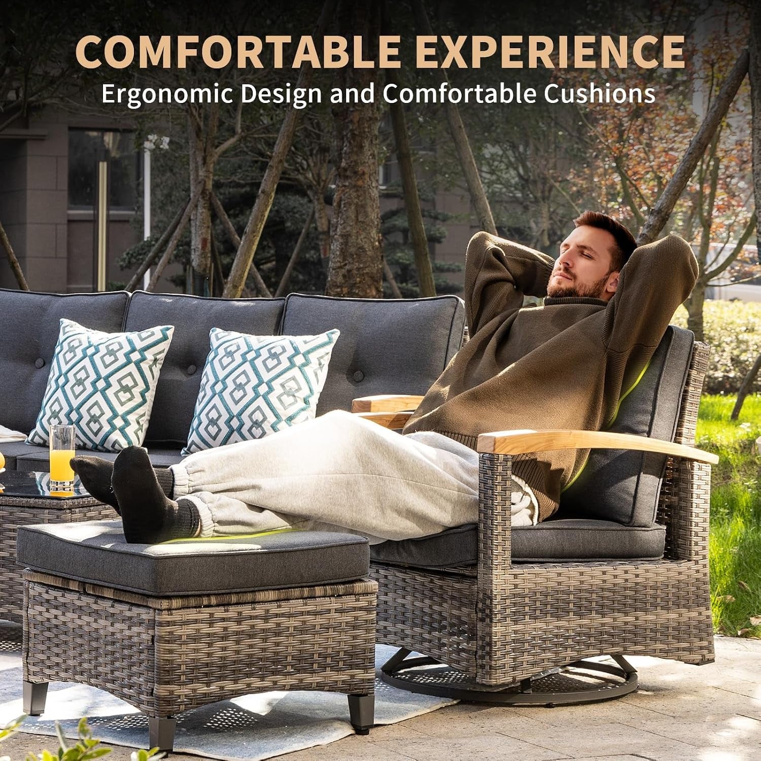 8-pieces-patio-furniture-sets-wicker-patio-conversation-sets-with-4-wood-armrests-swivel-glide-chairs-2-ottoman-3-seat-sofa-and-coffee-table-grey