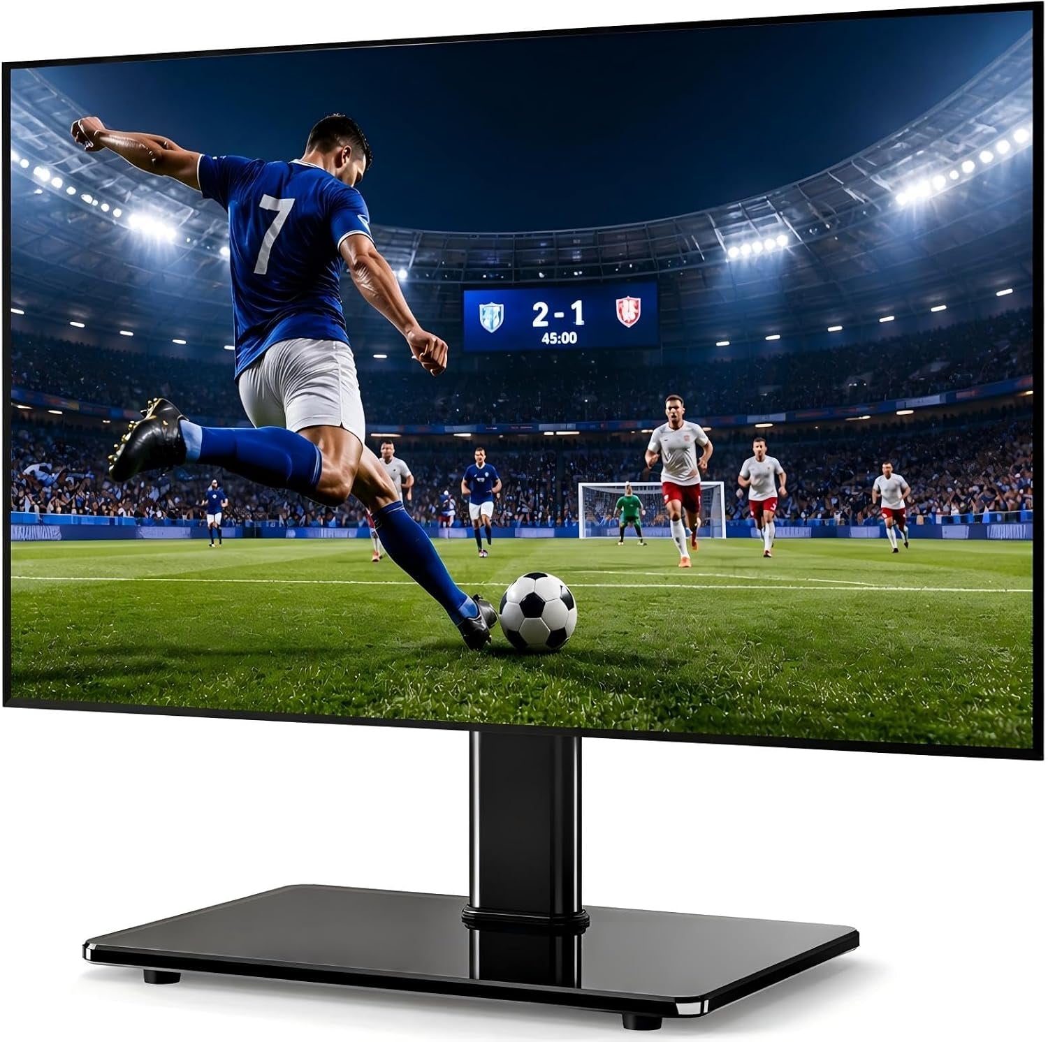 universal-swivel-tv-stand-for-27-60-inch-curved-flat-screen-tvs-table-top-tv-base-replacement-holds-up-to-88-lbs-height-adjustable-tv-stand-mount-with-tempered-glass-base-max-vesa-400x400mm-height-adjustable-table-top-tv-base-replacement-holds-88lbs-tempered-glass-base-max-vesa-400x400mm