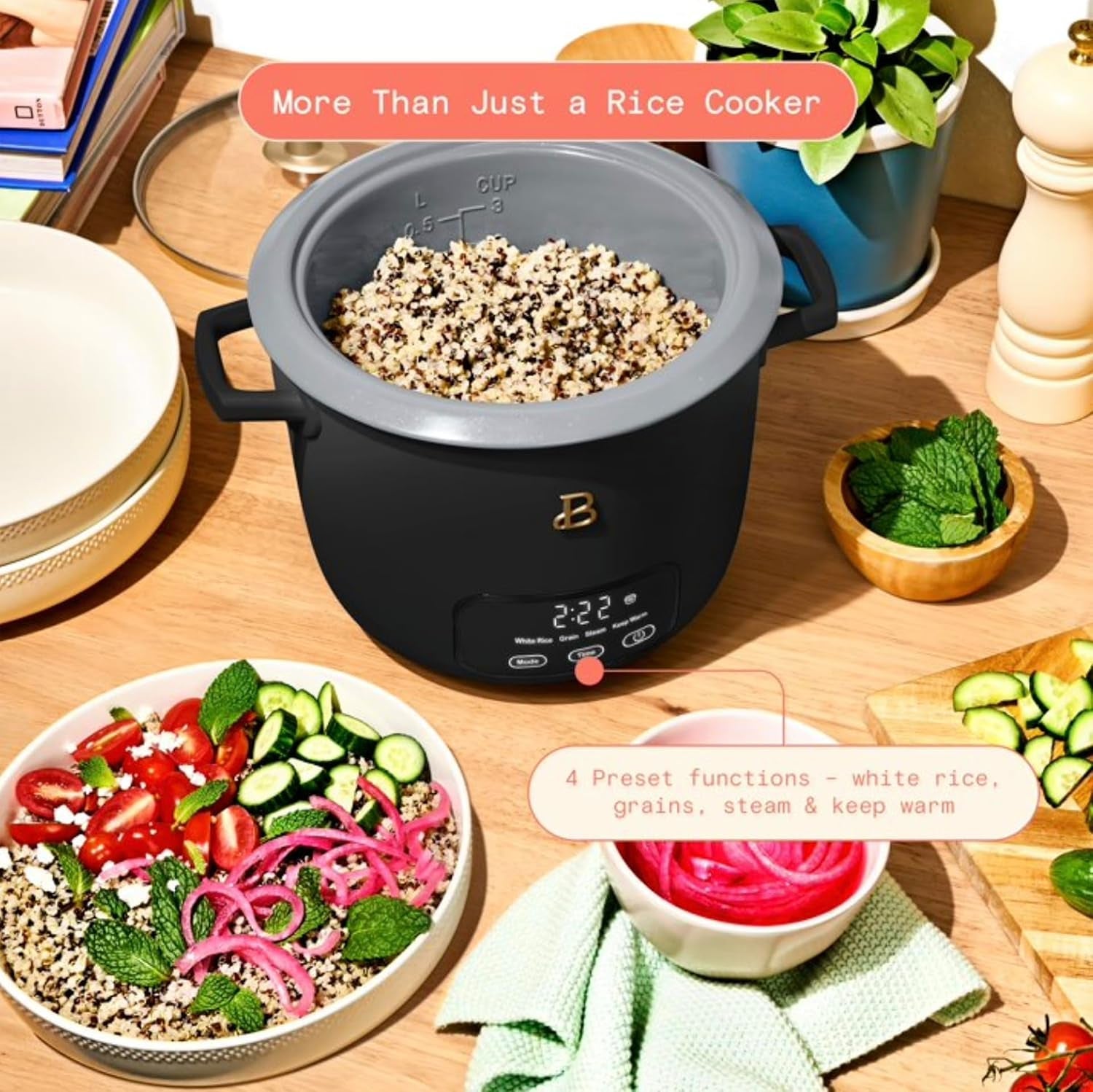 rice-and-grain-cooker-holds-up-to-6-cup-cooked-3-cup-uncooked-digital-electric-cooker-with-glass-lid-by-drew-barrymore-black