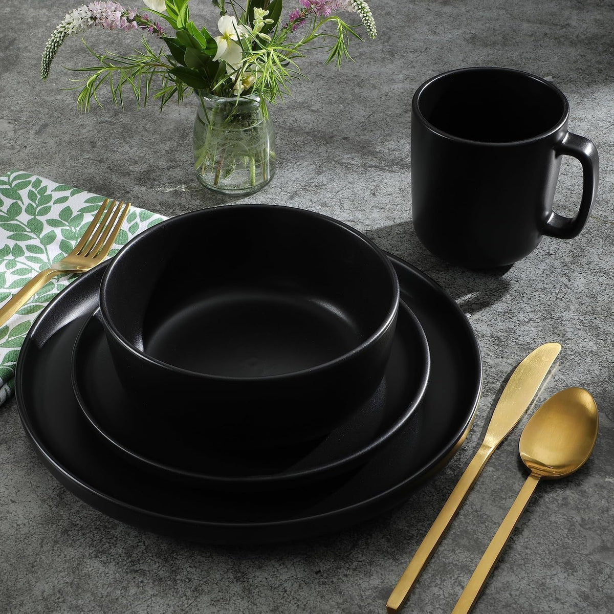 zuma-stoneware-plates-bowls-mugs-dinnerware-set-matte-black-service-for-four-16pcs