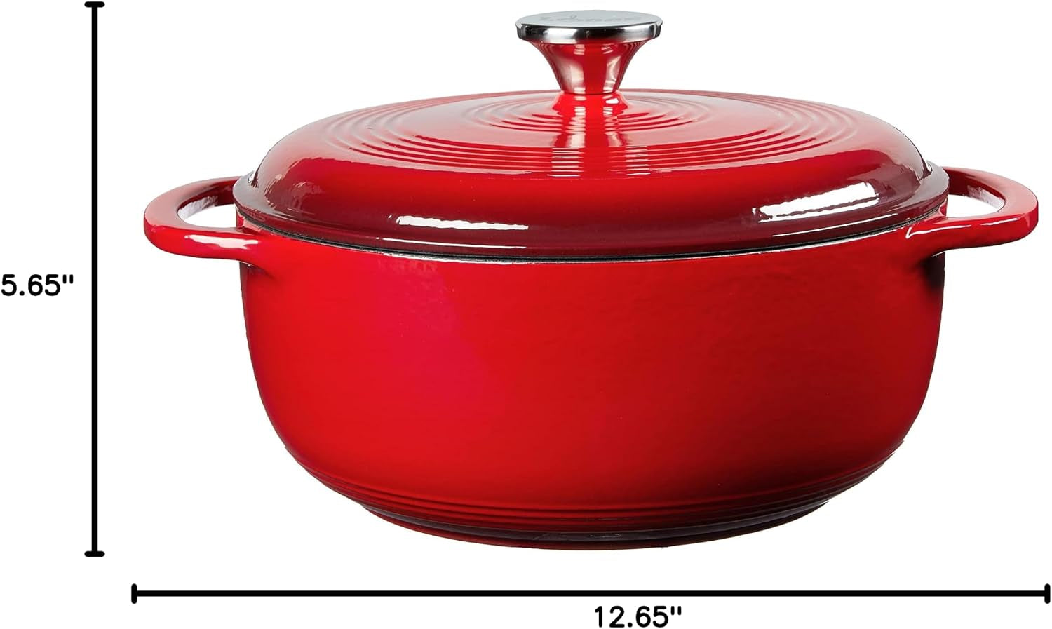 essential-enamel-cast-iron-dutch-oven-4-5-quart-island-spice-red-oven-safe-enamel-cookware-up-to-500-f-heat-retaining-braising-roasting-pot-pfas-free-induction-safe-enameled-cookware