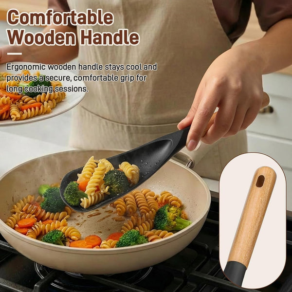 3 PACK Cooking Spoon Spatula for Nonstick Cookware, Heat Resistant Silicone7