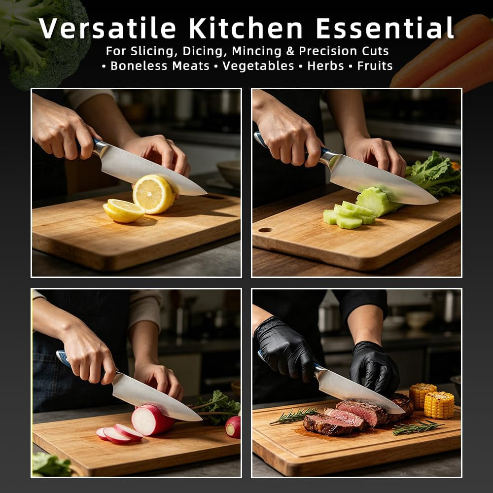 8-inch-stainless-steel-kitchen-chef-knife-blue-pakkawood-handle