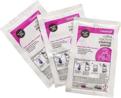 Coffee Maker and Espresso Machine Cleaner Cleancaf Powder - 3 Packets - Safe on Keurig Delonghi Nespresso Ninja Hamilton Beach Mr Coffee Braun3
