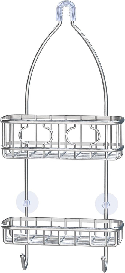 Stainless Steel Hanging Shower Head Caddy Organizer1