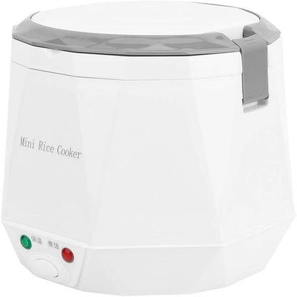 1.6L Mini Portable Multi-Function Electric Rice Cooker 12V Car Rice Cooker Travel Rice Cooker, Cooking Heating and Keeping Warm Function, for Truck RV Cooking Soup Porridge and Rice1