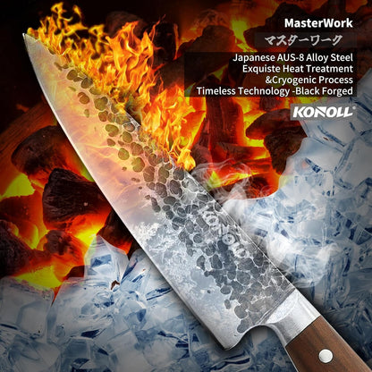 Professional Japanese Chef Knife Set - 5 Piece Kitchen Knife Set, Ultra Sharp High Carbon Stainless Steel Cooking Knives with Ergonomic Pakkawood Handle, Ideal Gift for Home Chefs3