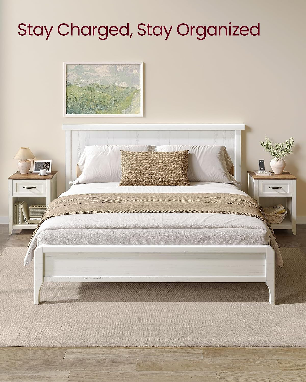 vasagle-farmhouse-nightstands-with-charging-station-1-drawer-set-of-2-bedside-table-side-table-with-open-compartment-for-bedroom-rustic-white-and-honey-brown-liry-collection-ulet859k41